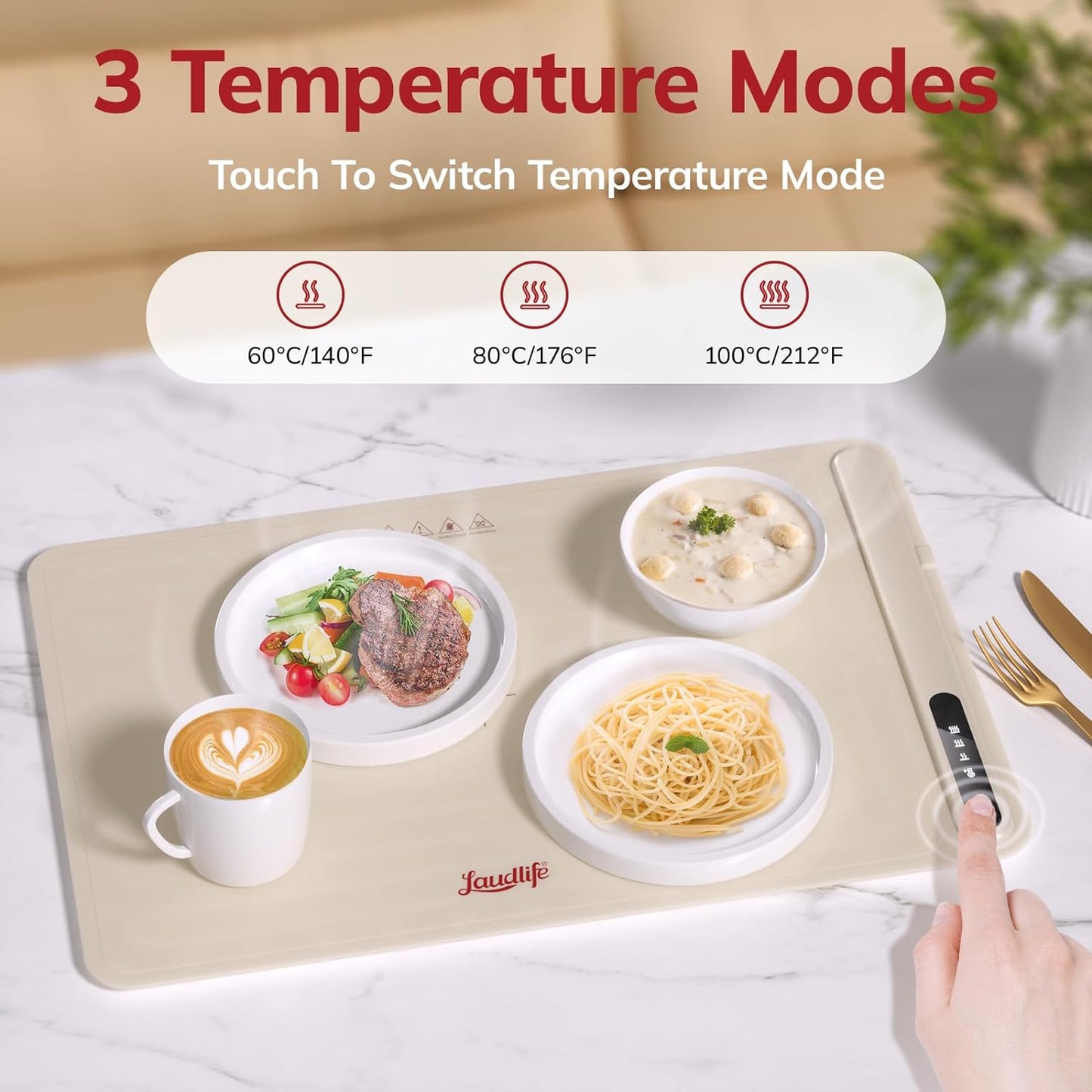 WarmKeeper Pro 2.0™ Smart Heating Tray With Nano Coating