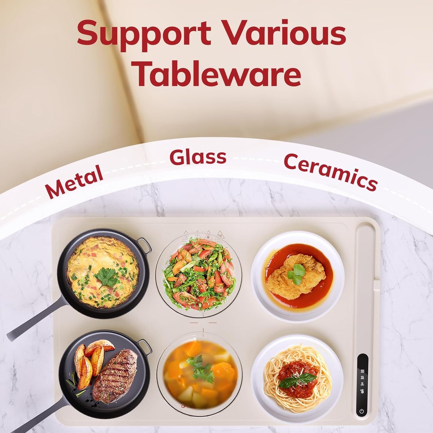 WarmKeeper Pro 2.0™ Smart Heating Tray With Nano Coating