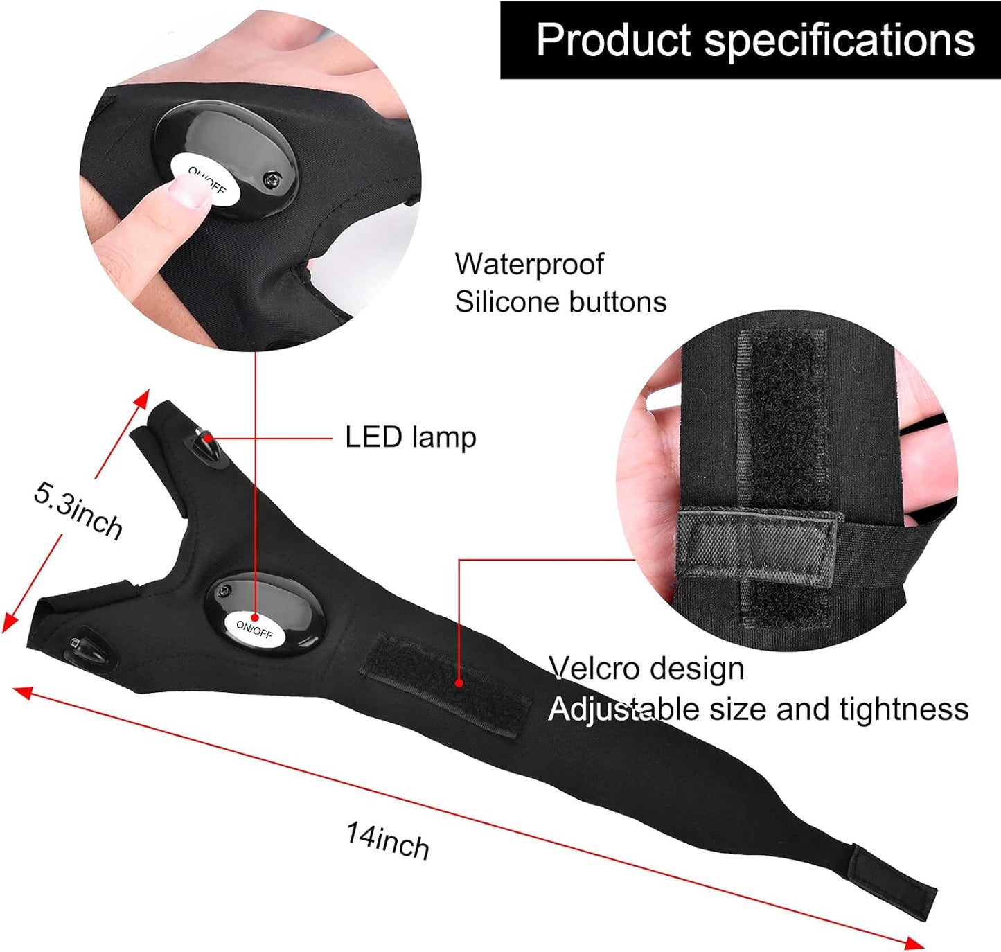 LED Flashlight Gloves