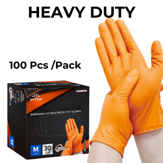 Heavy Duty Nitrile Gloves ( Diamond Texture )